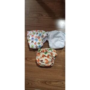 Wegreeco 3 Cloth Diapers Set With Inserts, Size‎ S/M Adjustable snaps for sizing
